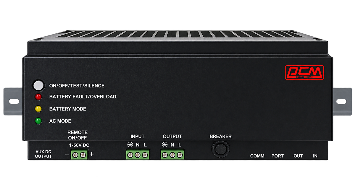 POWERCOM DRU-500 and 850 DIN Rail UPS 500VA MSW Australia
