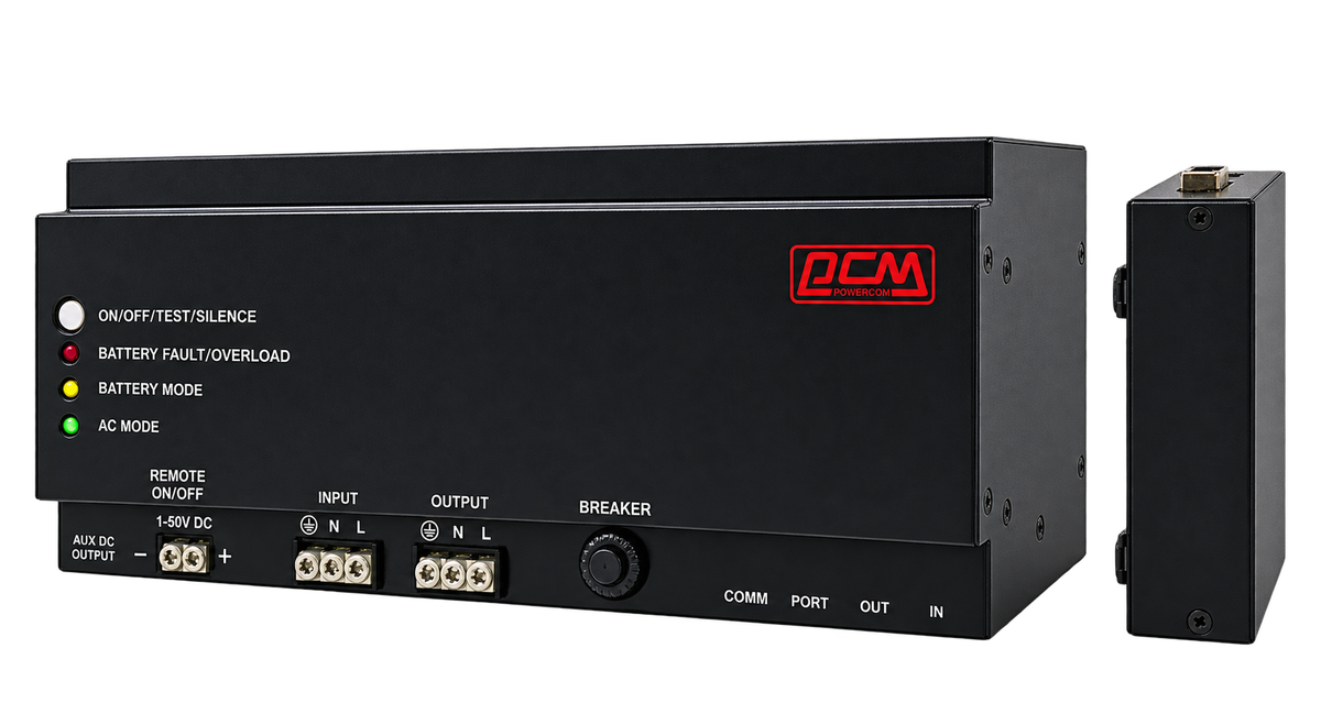 POWERCOM DRU-500 and 850 DIN Rail UPS 500VA MSW Australia 3