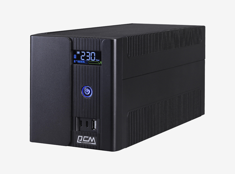 POWERCOM Raptor Plus 1600VA UPS rear panel