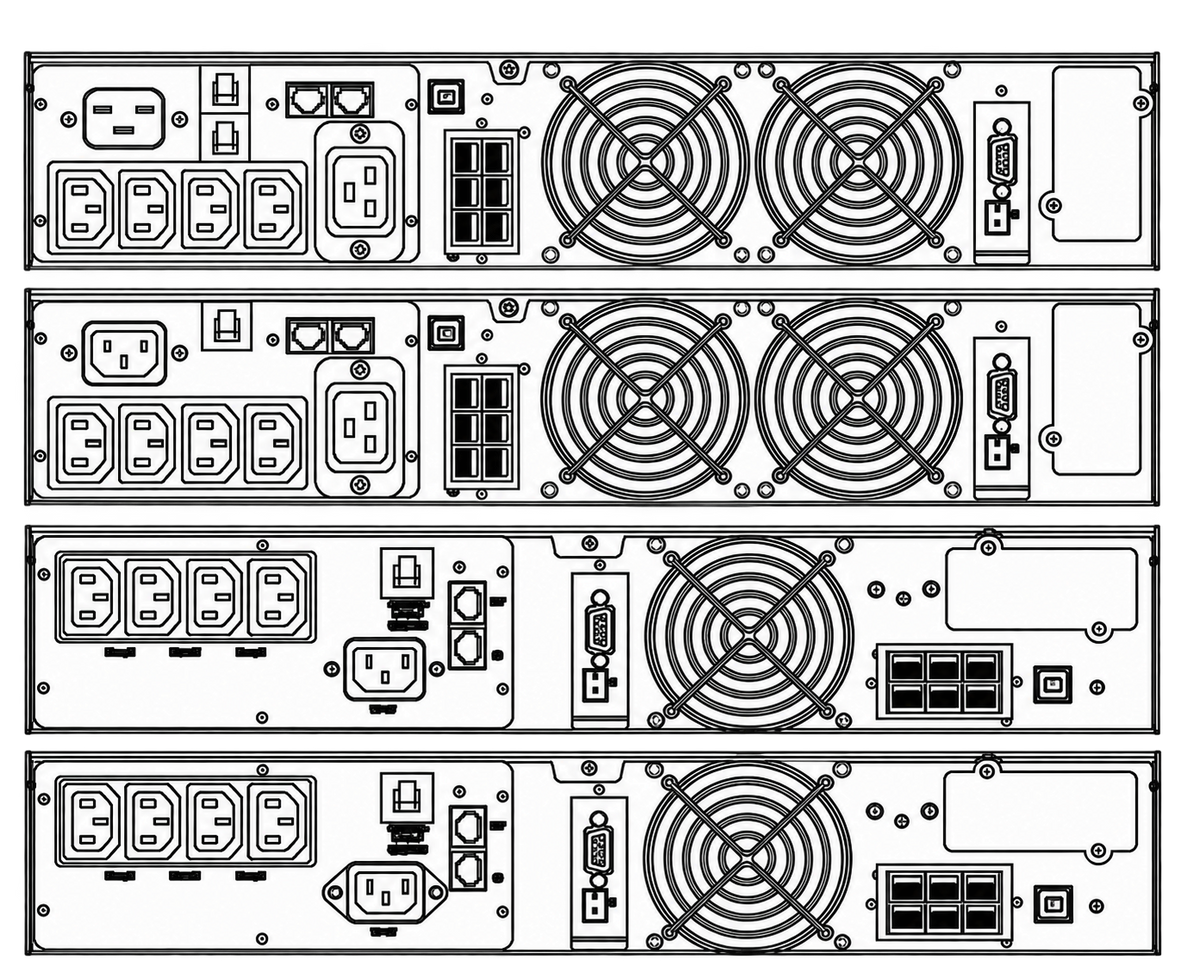 POWERCOM VRT-1500-10000 Vanguard II Rack/Tower 1500-10000VA PSW On-Line Australia
7